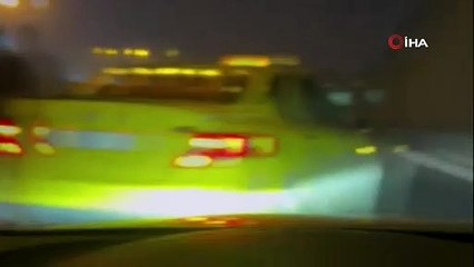 TEM Otoyolu'nda beyzbol sopalı taksici dehşeti