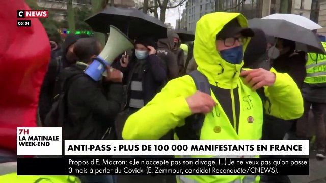 Pass Vaccinal : Macron, on t'emmerde ! ont scandé hier des dizaines de milliers de manifestants à travers la France après les propos du Président de la République