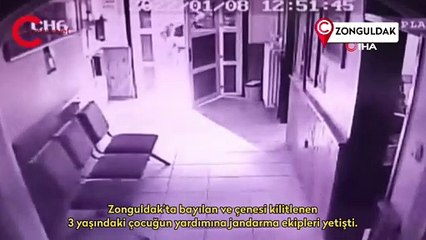 3 yaşındaki çocuğun hayatını jandarma kurtardı