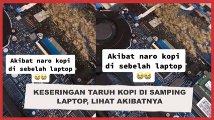 Keseringan Taruh Kopi di Samping Laptop, Pas Dibongkar Bagian Dalamnya Bikin Merinding