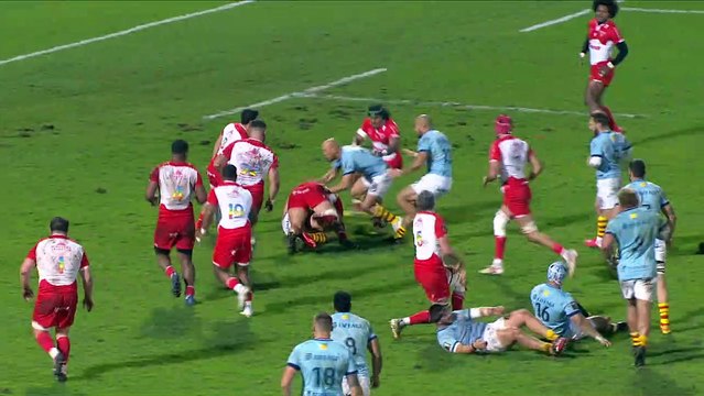 TOP 14 - Essai de Alivereti DUGUIVALU (USAP) - Biarritz Olympique - USA Perpignan - J15 - Saison 2021/2022