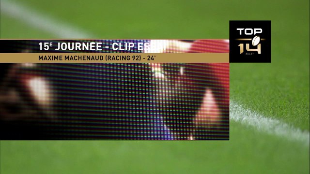TOP 14 - Essai de Maxime MACHENAUD (R92) - Racing 92 - ASM Clermont - J15 - Saison 2021/2022