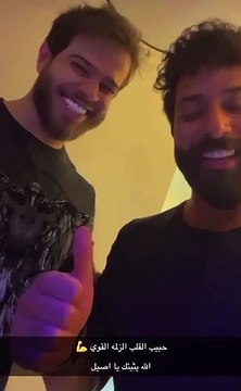 أدهم نابلسي فى أحدث ظهور بعد إعلان اعتزاله الفن