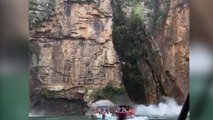 Brésil : sept touristes en bateau tués par l’effondrement d’une falaise