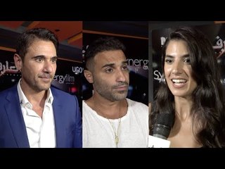 في ليلة العرض الخاص..عز وفهمي وكارمن يروون كواليس فيلم العارف