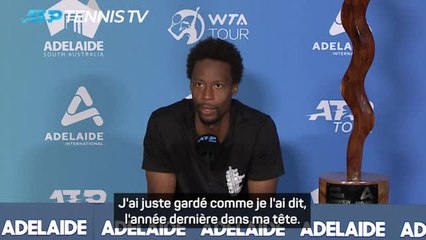 Adélaïde - Monfils : “À la fin de l'année, je me sentais déjà beaucoup mieux”