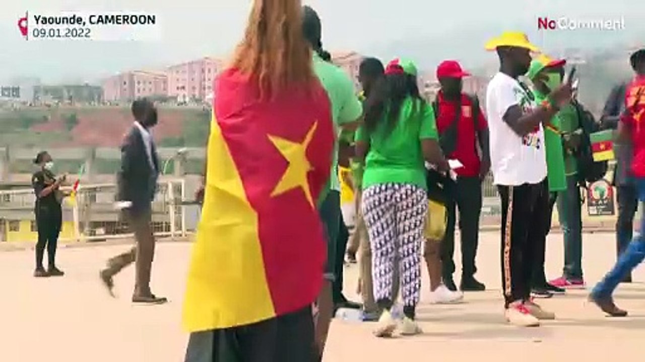Fans arrive at stadium for AFCON opener Cameroon-Burkina Faso