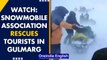 J&K: Snowmobile association rescues tourists Kangdori in Gulmarg | Kashmir winter | Oneindia News