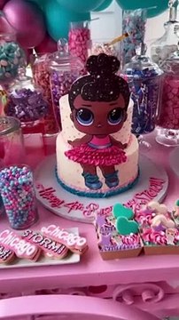 Kim Kardashian partage les images de la fête d'anniversaire de Chicago sur Instagram le 15 janvier 2022.