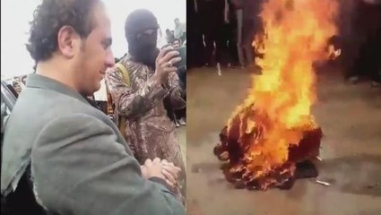 Taliban'ın müzik aletlerini yakarken alay ettiği müzisyen, o anları gözyaşlarıyla izledi