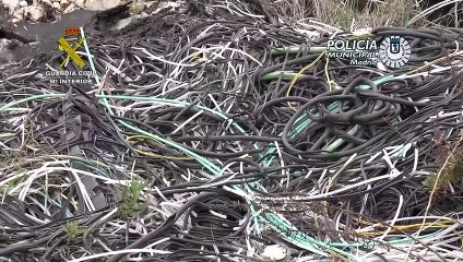 Detenidos en Valencia 10 miembros de una red nacional de robo de cobre