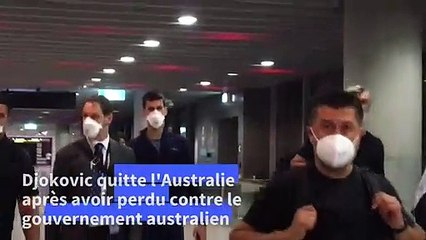 Djokovic quitte l'Australie après sa défaite judiciaire