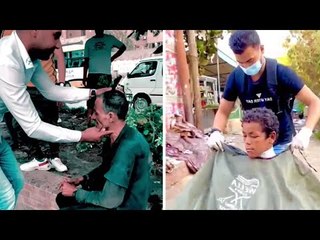 حلاق المشاهير يخصص يوم الإجازة للبحث عن المشردين  قص وسشوار مجانا