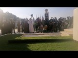دعاء مؤثر بحضور الرئيس السيسي بجنازة جيهان السادات بالمنصة