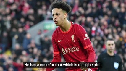 Klopp praises 'exceptional' Kaide Gordon