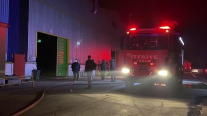 KOCAELİ'DE GERİ DÖNÜŞÜM FABRİKASINDA YANGIN