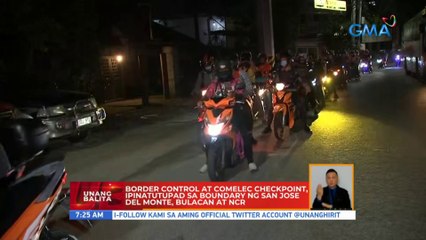 Border control at COMELEC checkpoint, ipinatutupad sa boundary ng... | UB