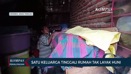 Ibu dan Ketiga Anaknya Tinggali Rumah Tak Layak Huni