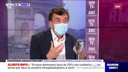 Le pic de contaminations arrivera "autour de la mi-janvier" à l'échelle nationale selon le Pr Arnaud Fontanet