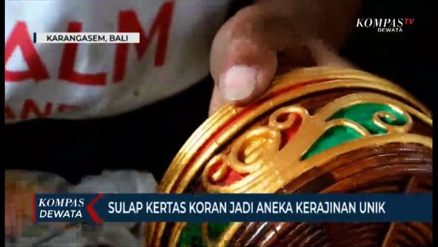 Kerajinan Dari Kertas Koran Bekas
