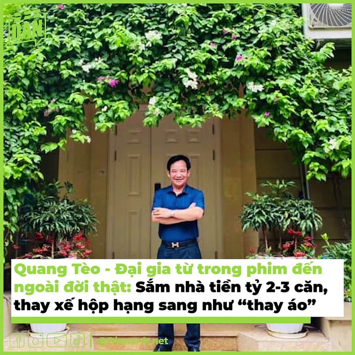 “Đại gia chân đất” Quang Tèo: Nổi tiếng sợ vợ, có căn hộ 7 tỷ ở Hà Nội | Điện Ảnh Net