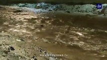 مشاهد للسيول جراء الأمطار الغزيرة في محافظة معان