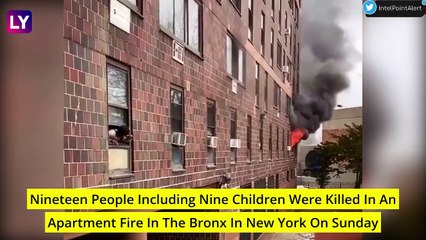 19 People, Including 9 Children Die In A Fire In New York City’s Bronx, Atleast 31 Injured