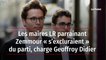 Les maires LR parrainant Zemmour « s’excluraient » du parti, charge Geoffroy Didier