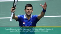 Breaking News - Djokovic wins visa appeal