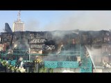 حريق هائل في مركب سياحي بالنيل و محاولات للسيطرة عليه