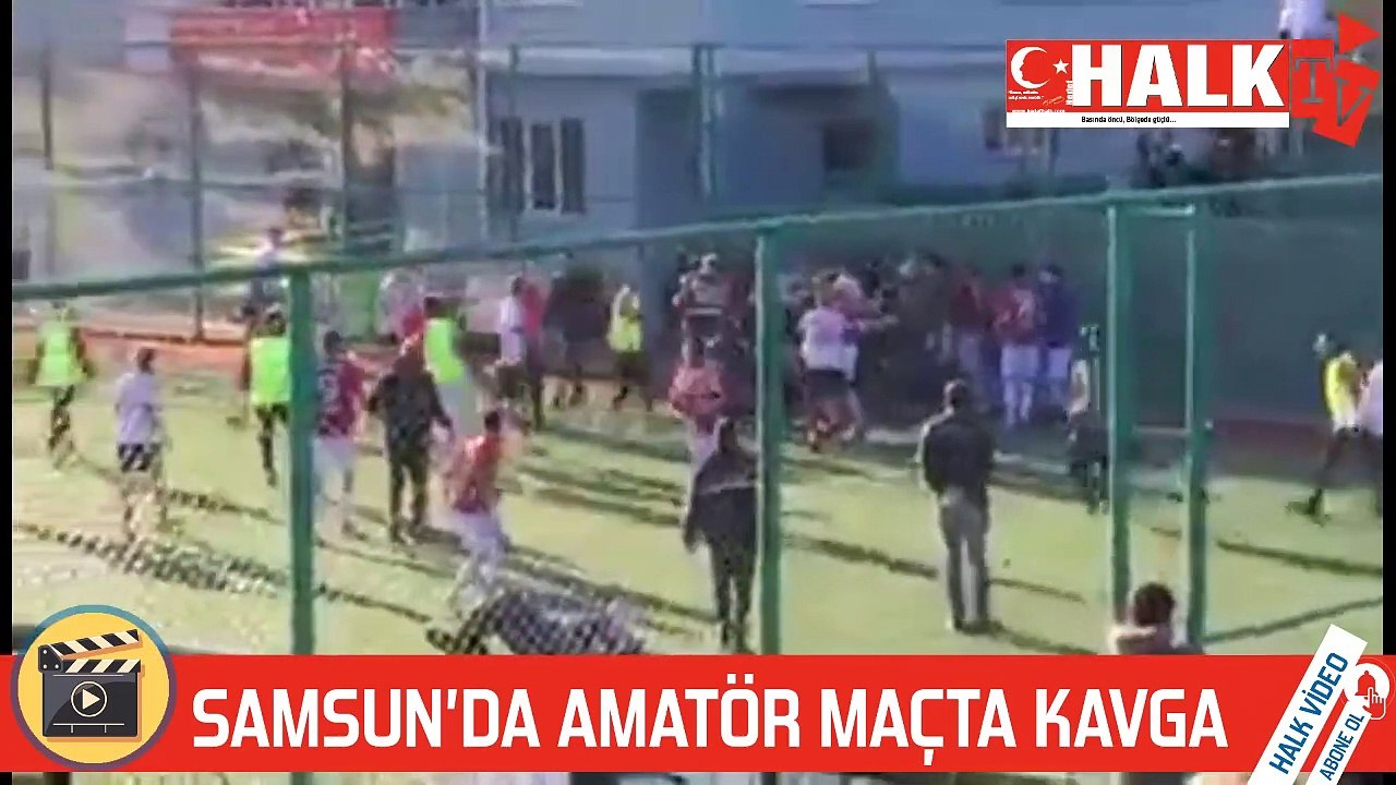 Samsun Amatör Lig Maçında kavga