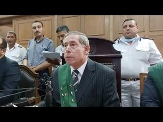 لحظة النطق بالحكم على الأب القاتل والزوجة الخائنة في الدقهلية