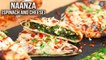 Naanza with Spinach & Cheese Recipe | Stuffed Paneer Spinach Naanza | Veg Appetizer Recipe | Ruchi