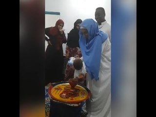 أول سبوع فرنسي نوبي.. صابر ومانو يحتفلان بمولد نجلهما إبراهيم