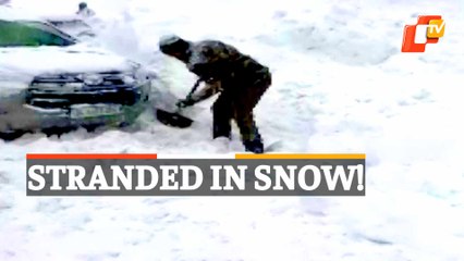 WATCH | Police Rescue Stranded Tourists Amidt Heavy Snowfall!