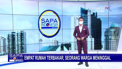4 Rumah Terbakar dan Menewaskan 1 Orang Lansia, Diduga Akibat Hubungan Pendek Arus Listrik