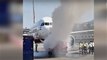 Pushback Van catches fire near aircraft at Mumbai airport