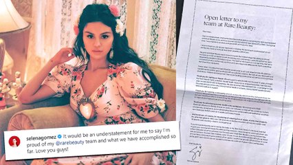 Selena Gomez Shares 'Open Letter' To Her Rare Beauty Team, Praises Them For Dedication