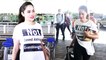 एयरपोर्ट पर 'नहीं हूँ जावेद अख्तर की पोती' लिखे टी-शर्ट पहने नजर आयी उर्फी जावेद