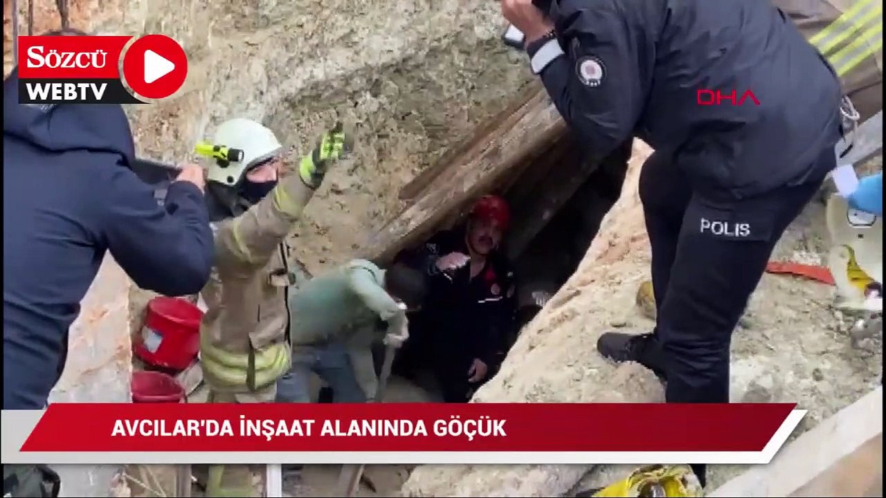 Avcılar'da inşaat alanında göçük