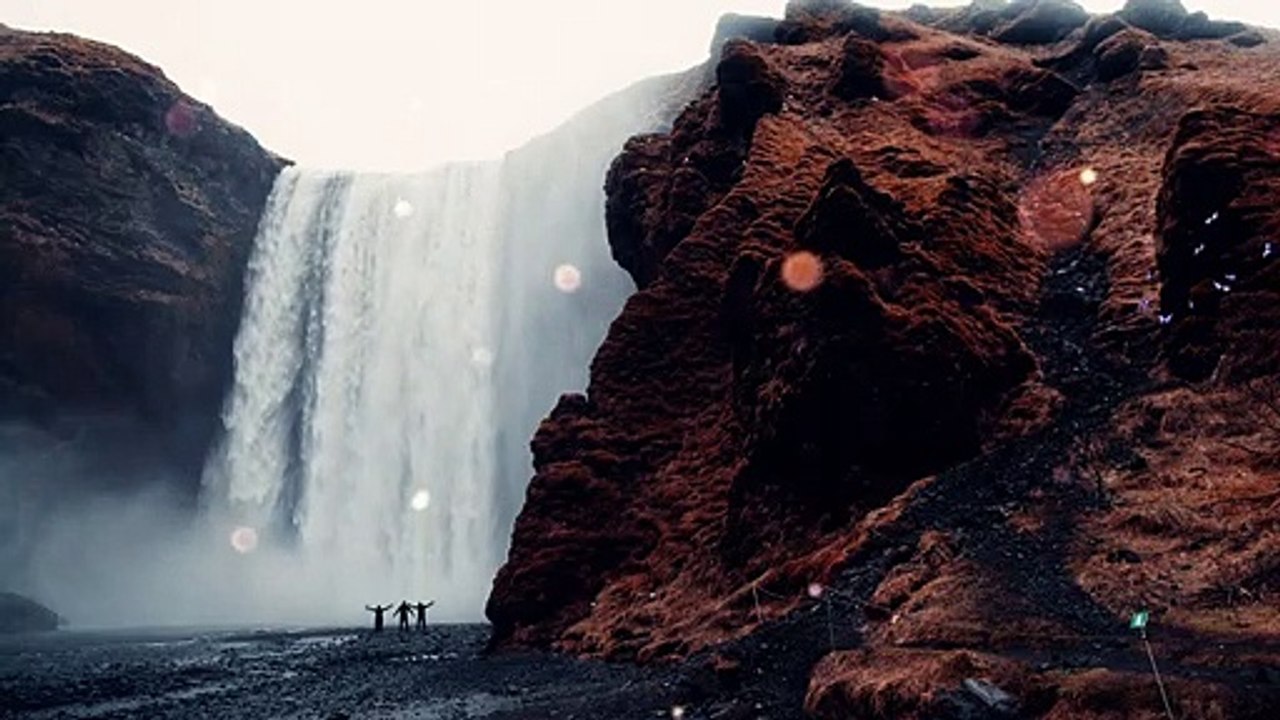 My Friends Enjoying the Falls