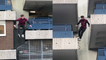 ''Balcony to Balcony' Parkour expert shows the FASTEST way to run down a building '