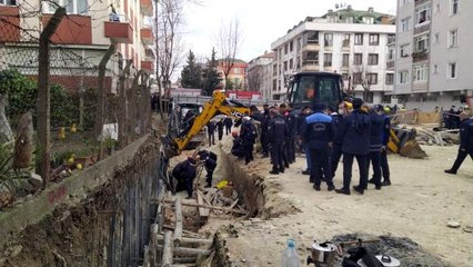 Avcılar'da inşat alanında göçük: 2 işçi toprak altında kaldı