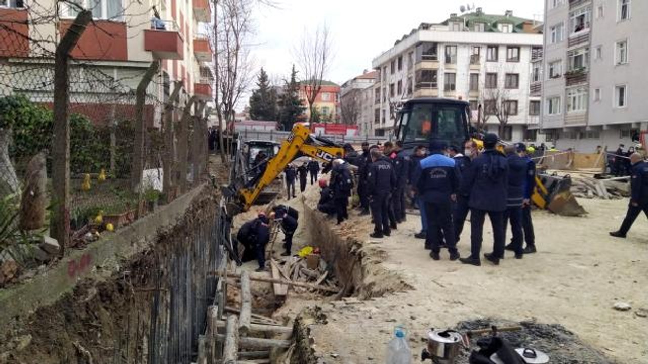 Avcılar'da inşat alanında göçük: 2 işçi toprak altında kaldı