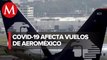 AICM suma 203 vuelos cancelados por covid-19