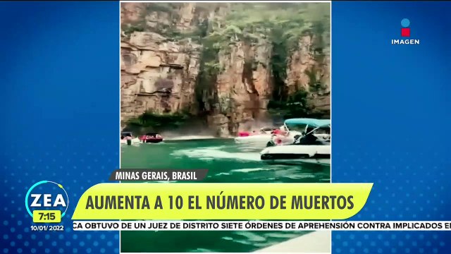 Suman 10 víctimas mortales tras accidente en lago de Brasil