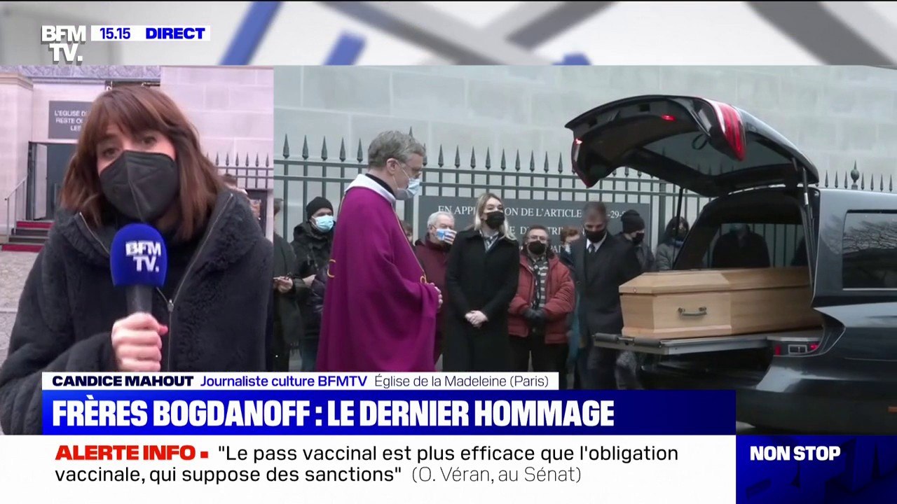 Frères Bogdanoff: de nombreux admirateurs présents à l'église de la Madeleine pour le dernier hommage