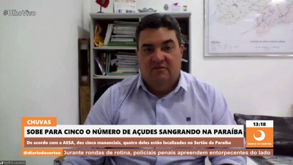 AESA comemora recarga em mananciais do Sertão e alerta para 'fortes chuvas' nos próximos dias