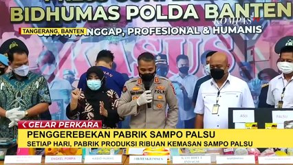 Terungkap Pabrik Sampo dan Gel Rambut Palsu di Tangerang, Sudah Berdiri 3 Tahun