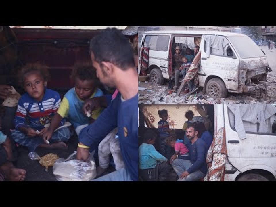 أسرة تعيش في ميكروباص منذ 6 سنوات.. مأساة عم أحمد وأولاده الستة